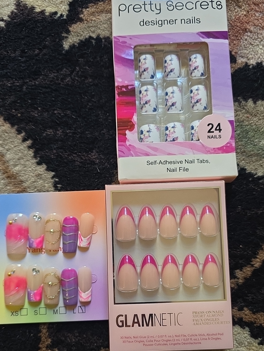 Glamnetic Pink French Tip Press-On Nails – 30-Pack Bundle